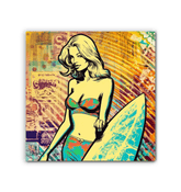 Surfing 1 20 Wrapped Canvas - Beyond T-shirts